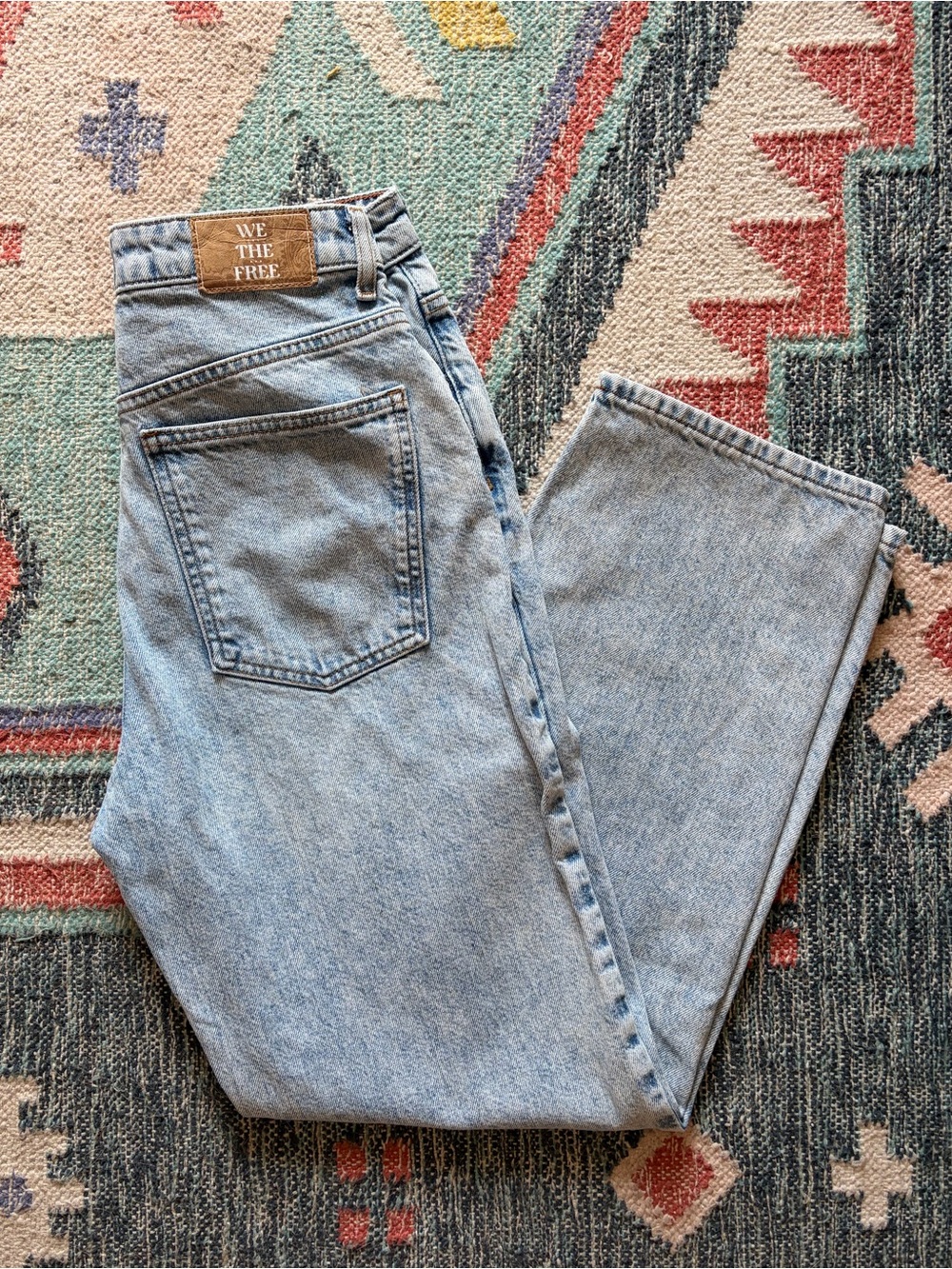 Free People / We The Free Pacifica high rise slim straight leg jean size 28
